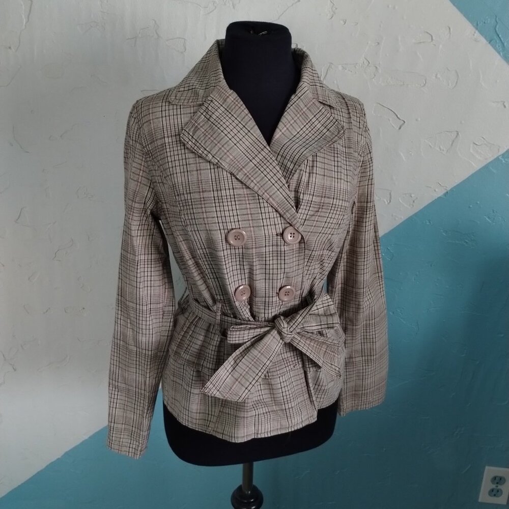 Paris Blues Plaid Coat - Picture 6 of 10
